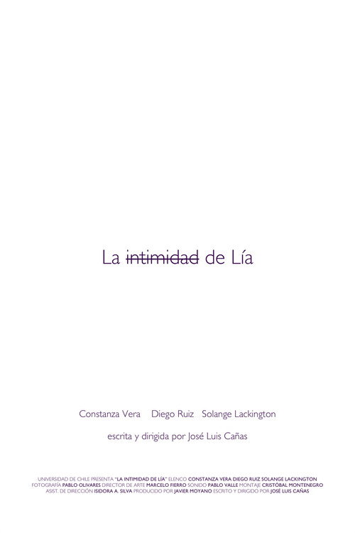 La intimidad de Lía