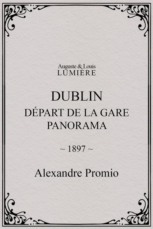 Dublin, Départ de la gare. Panorama