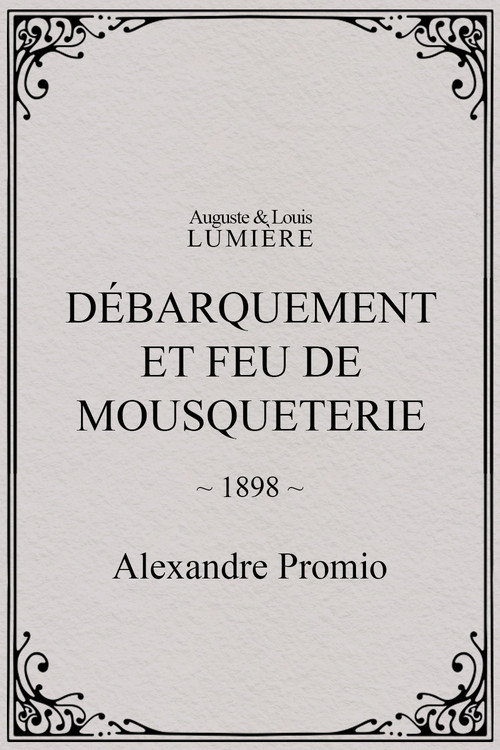 Débarquement et feu de mousqueterie