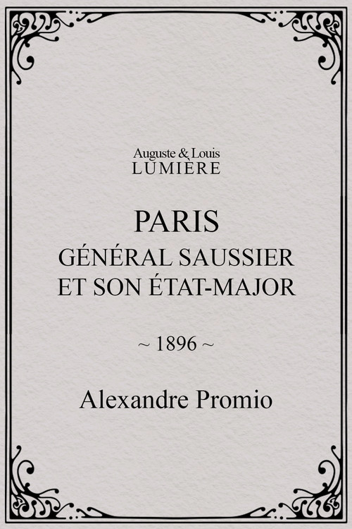 Paris : général Saussier et son état-major