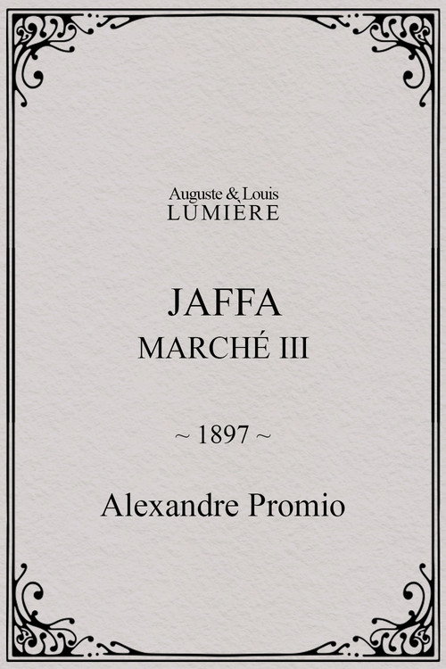Jaffa : Marché, III