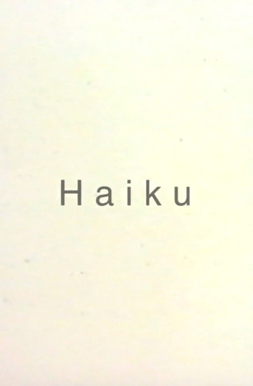 Haiku poster