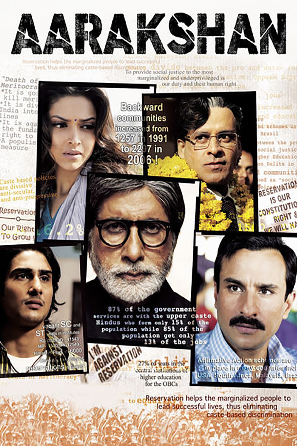Poster for the movie "Aarakshan"