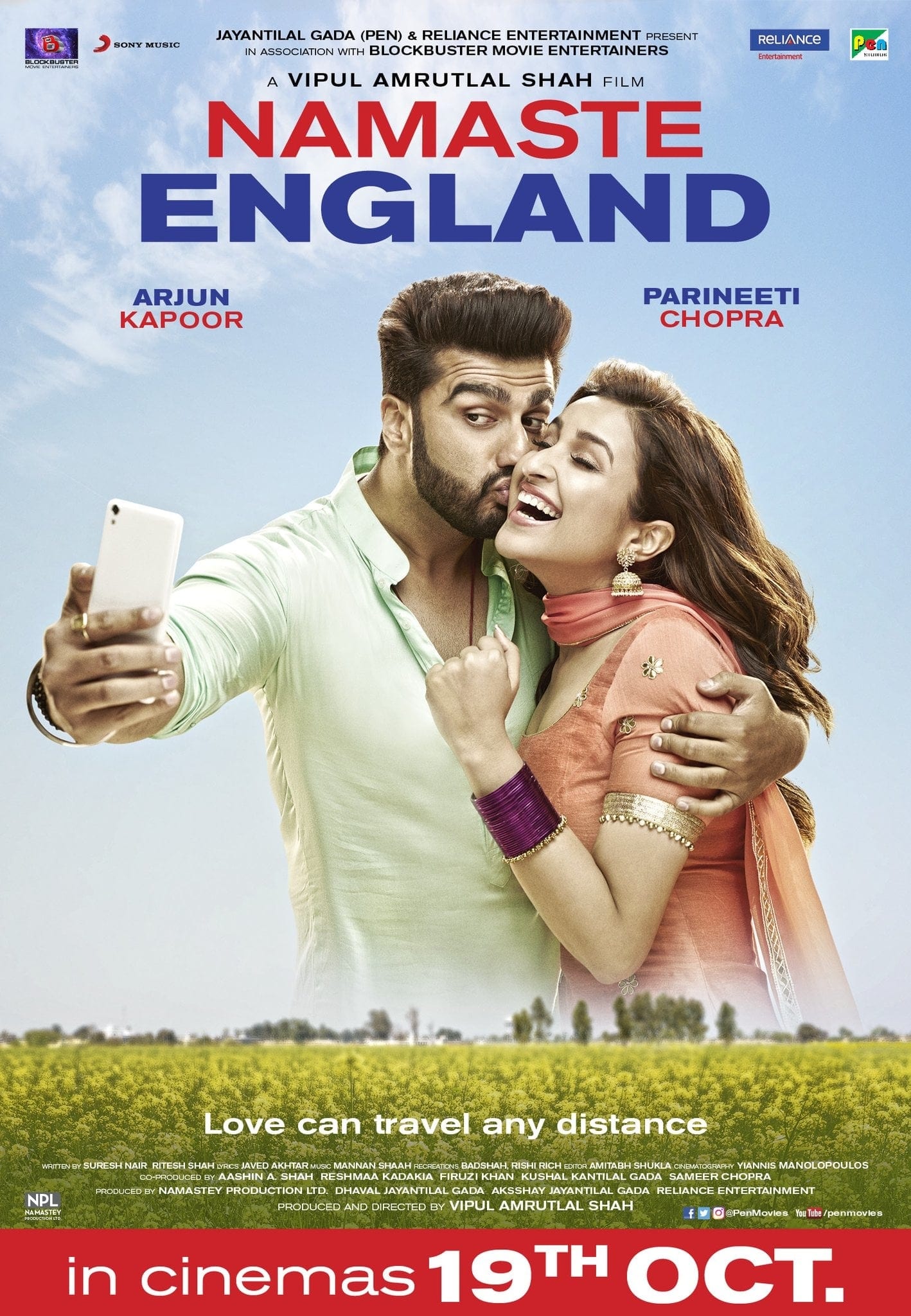 Poster for the movie "Namaste England"