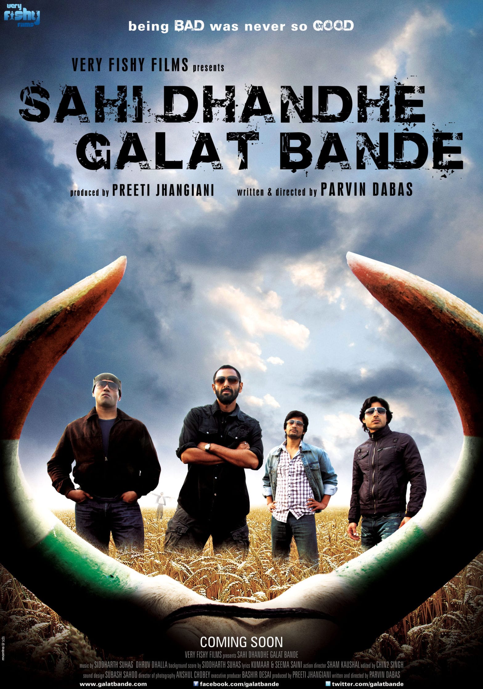 Poster for the movie "Sahi Dhandhe Galat Bande"