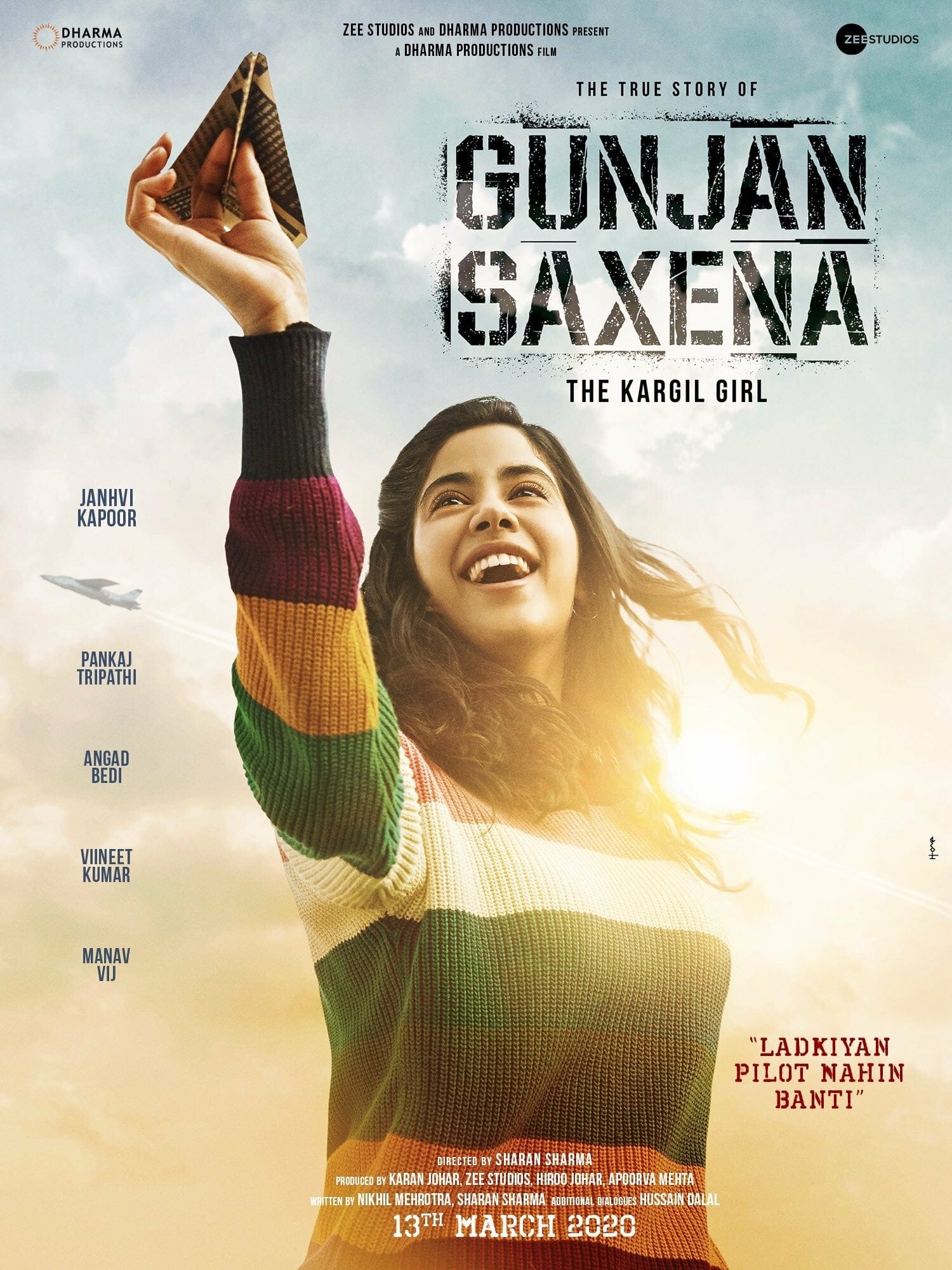 Poster for the movie "Gunjan Saxena"