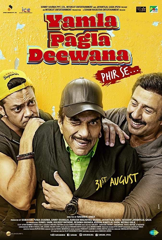 Poster for the movie "Yamla Pagla Deewana: Phir Se"