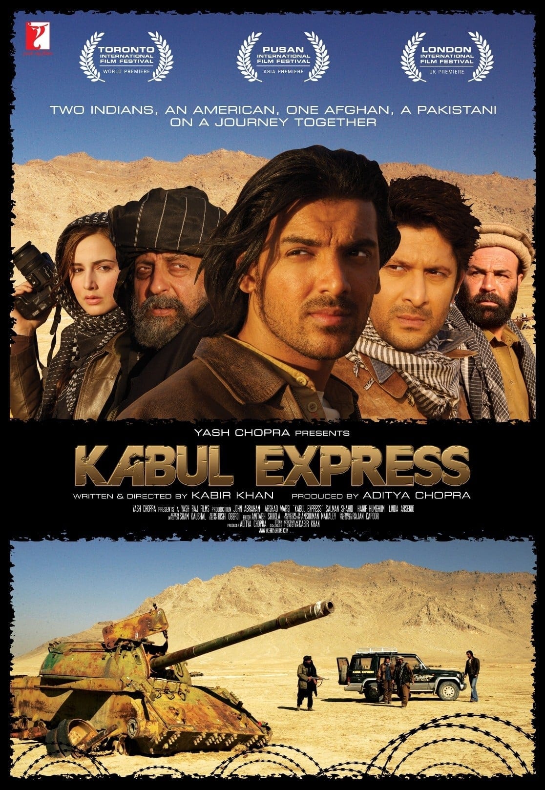 Poster for the movie "Kabul Express"