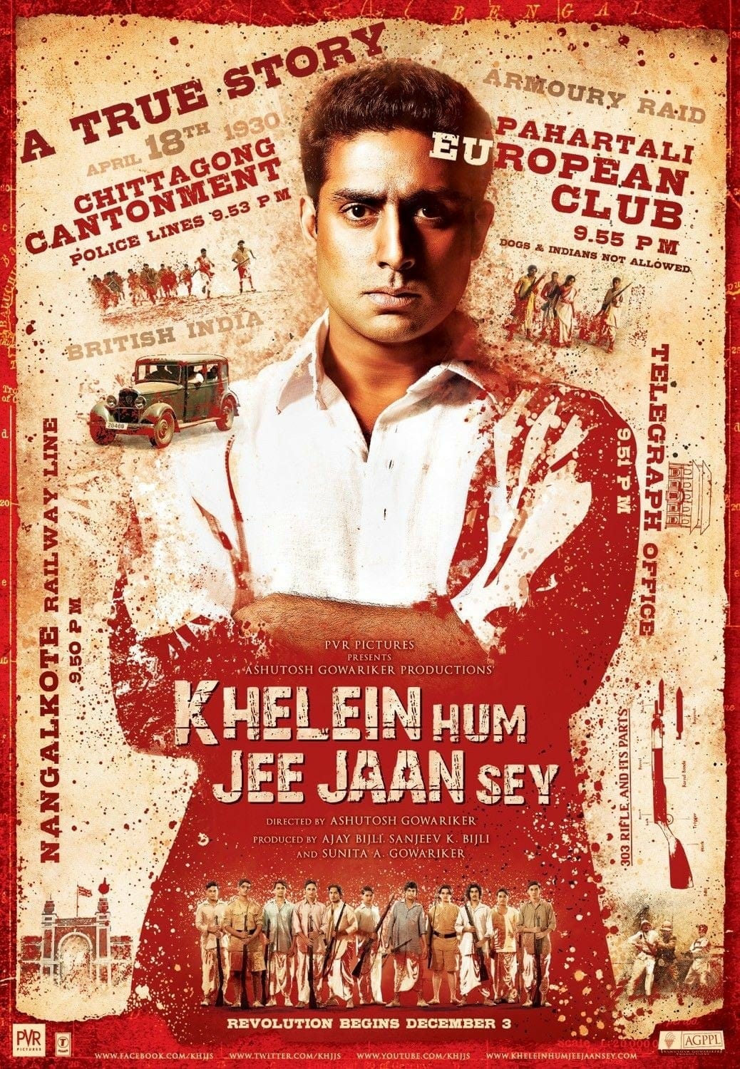 Poster for the movie "Khelein Hum Jee Jaan Sey"