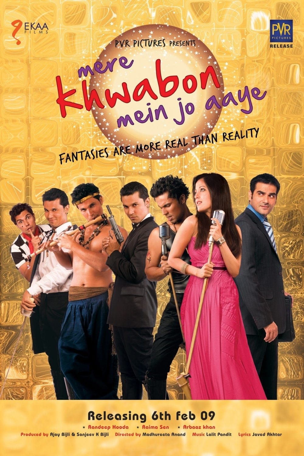 Poster for the movie "Mere Khwabon Mein Jo Aaye"