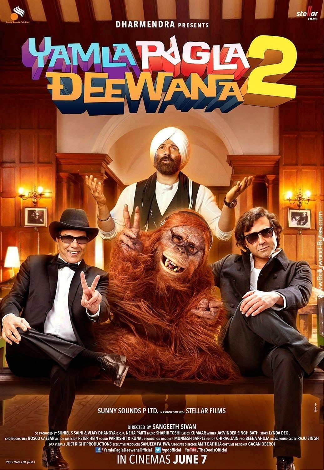 Poster for the movie "Yamla Pagla Deewana 2"