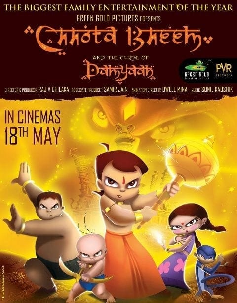 Poster for the movie "Chhota Bheem And The Curse of Damyaan"