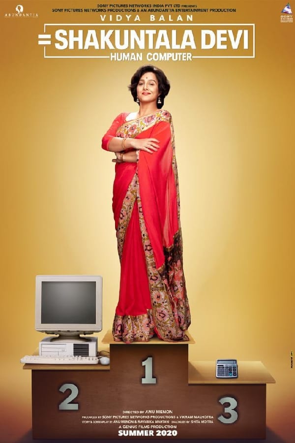 Poster for the movie "Shakuntala Devi: Human Computer"