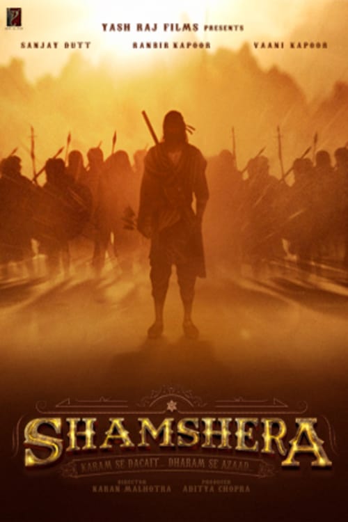 Poster for the movie "Shamshera"
