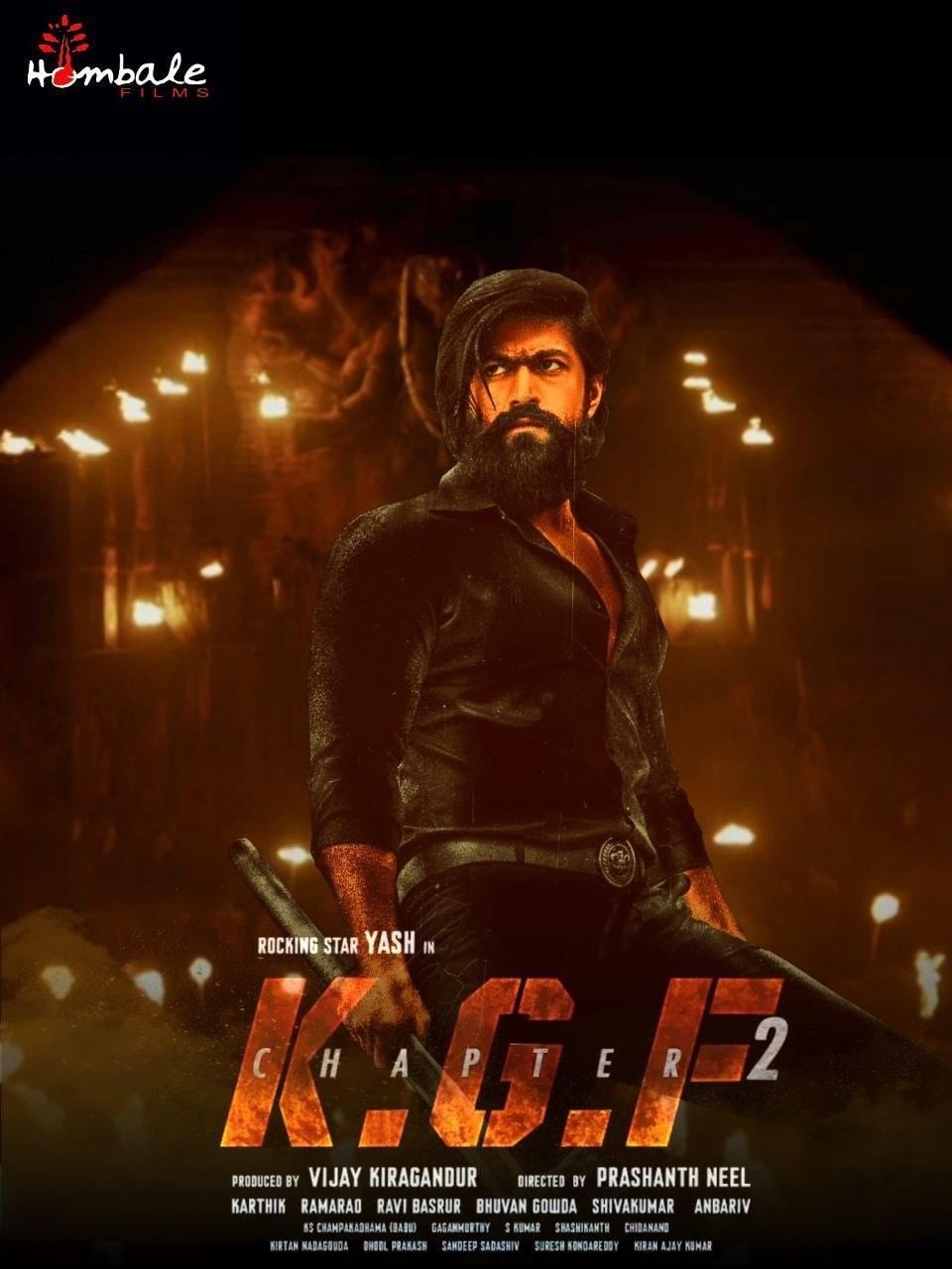 Poster for the movie "KGF Chapter 2"
