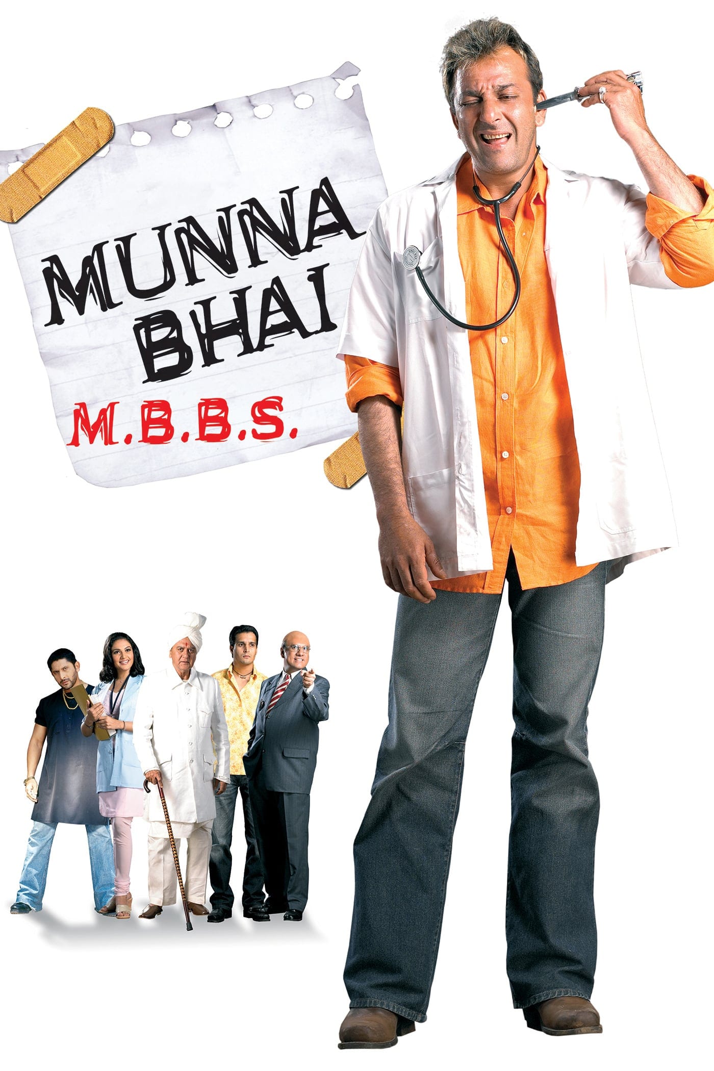 Poster for the movie "Munna Bhai M.B.B.S."
