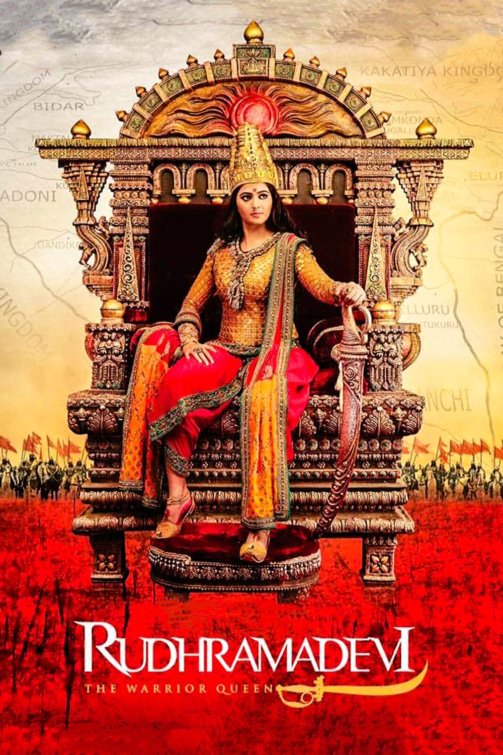 Poster for the movie "Rudhramadevi"