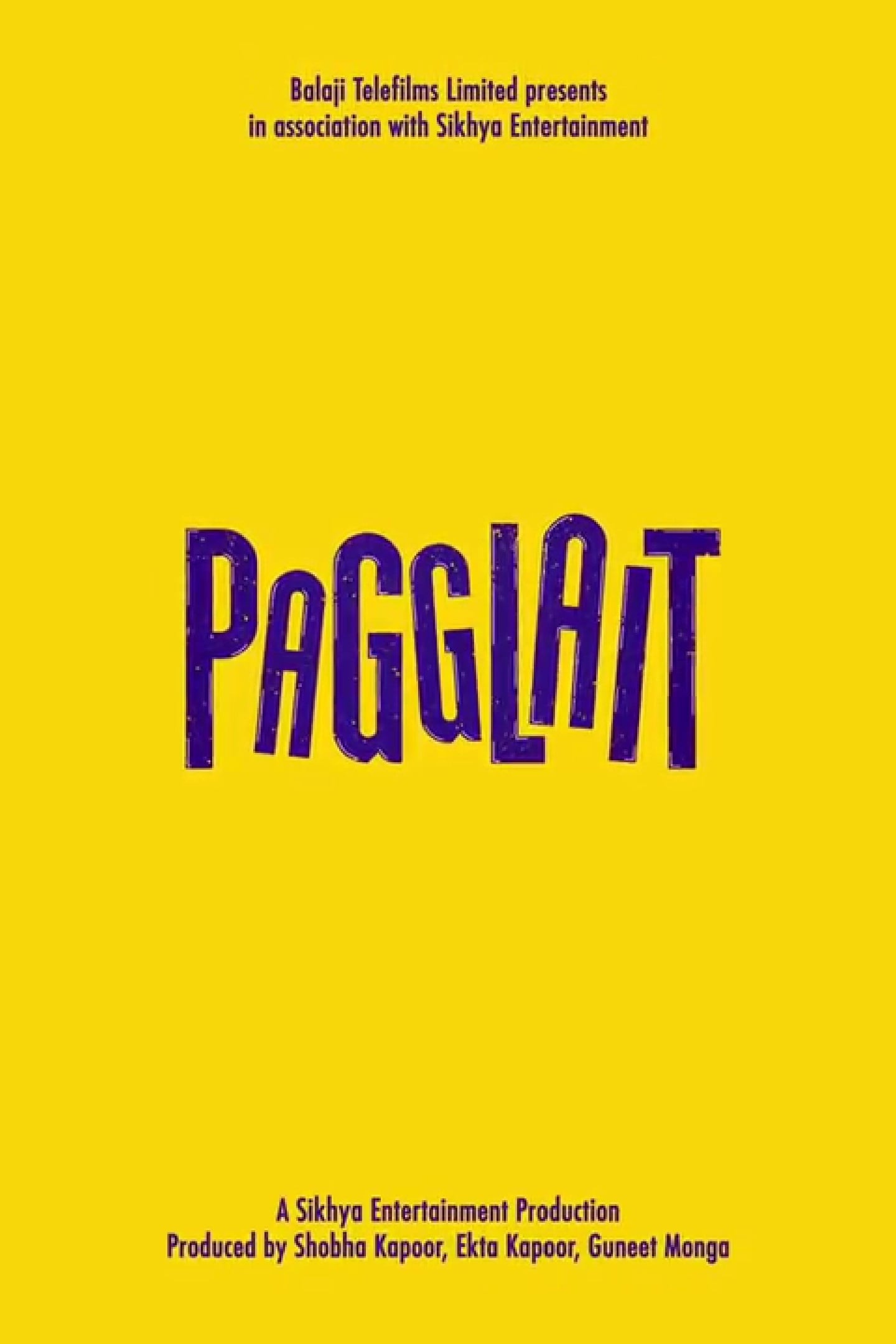 Poster for the movie "Pagglait"