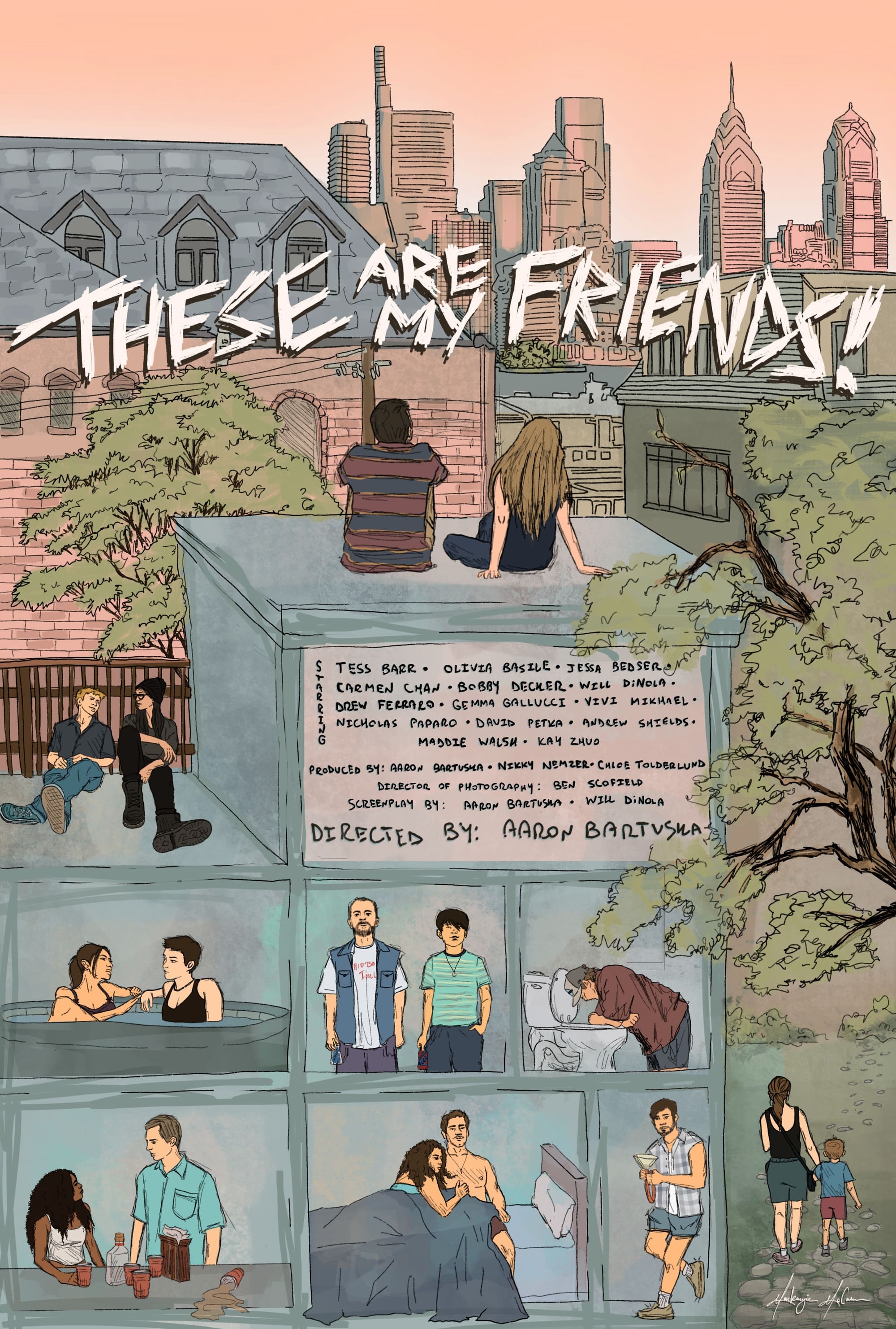 Poster for the movie "These Are My Friends!"